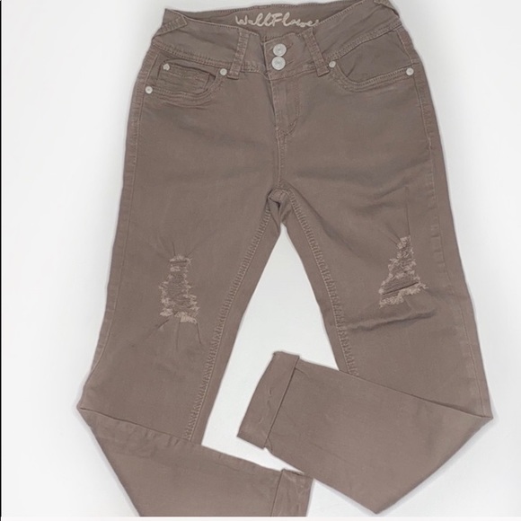 Wallflower distressed  Jeans cuff hem  5 - Picture 1 of 10